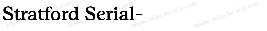 Stratford Serial字体转换